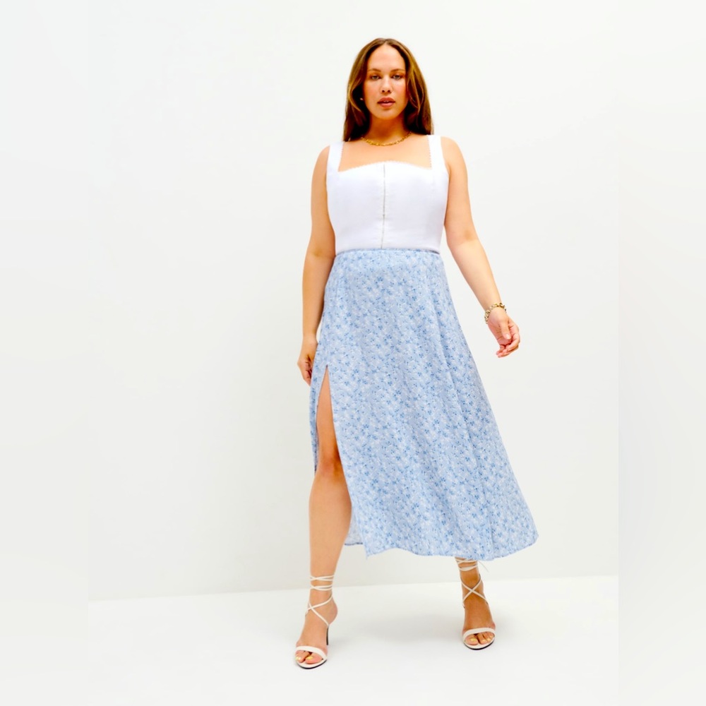 Reformation Tagliatelle Linen Top Size 0
